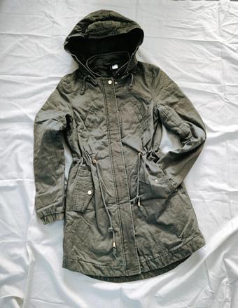 H&m divided predĺžená bunda, h&m,xs