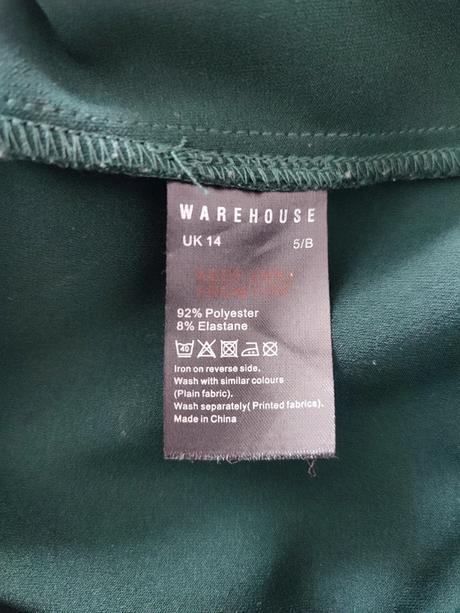 Tmavozelené elegantné šaty., warehouse,xl