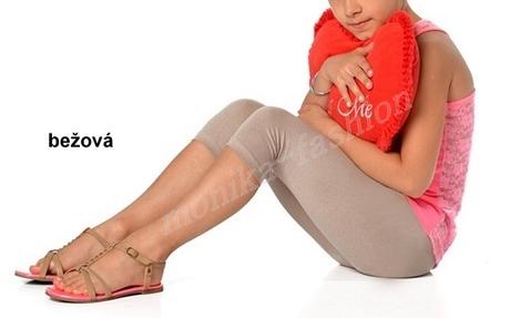 Dievčenské 3/4 bavlnené legínky 92-158, 92 - 158