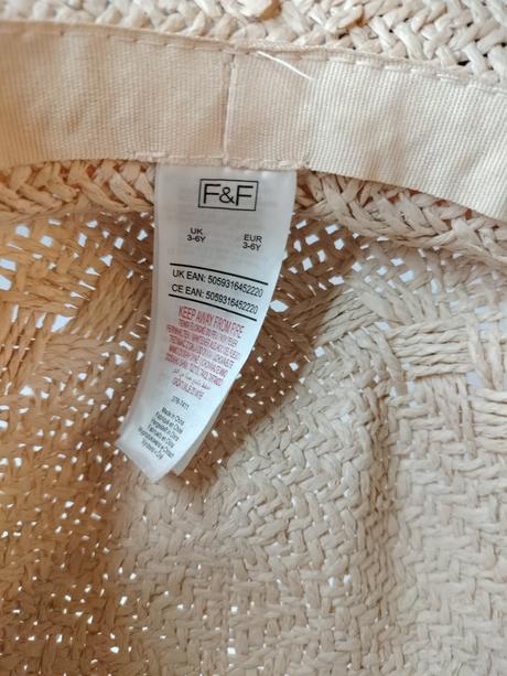F&f summer dievčenský klobúk, f&f