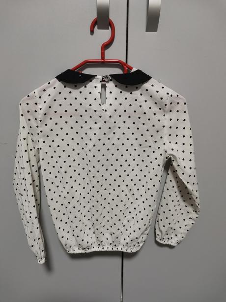 Blúzka so srdiečkami, 128