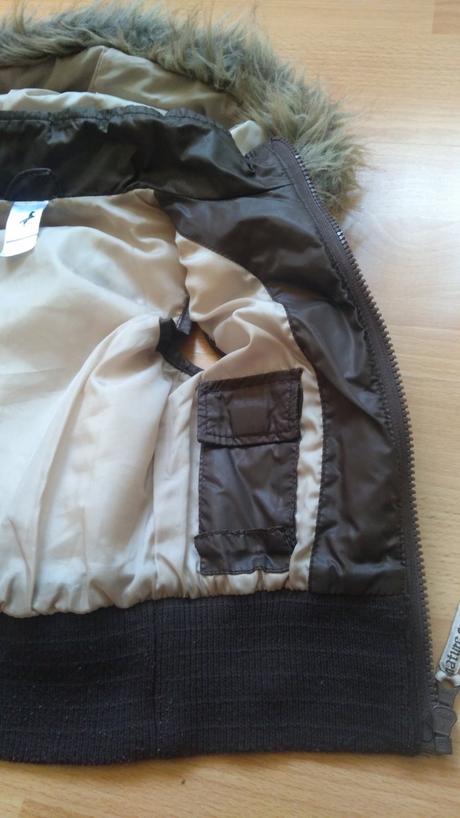 Vesta s kožušinkovou kapucou, 104-110, palomino,104