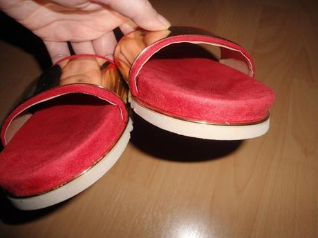 Cerveno-zlate slapky primadonna, 40