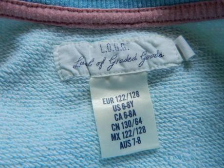 Teplejšie šaty h&m 122/128, l.o.g.g.,122