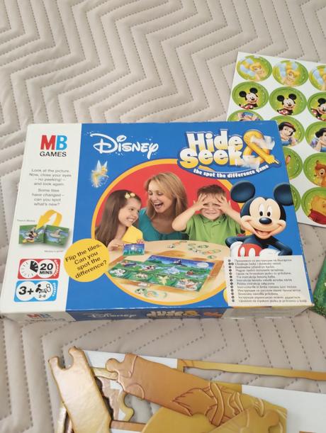 Spoločenská hra, skry a nájdi. disney postavičky, 