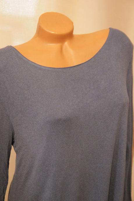 Modrý sveter s blúzkou, l/xl, l