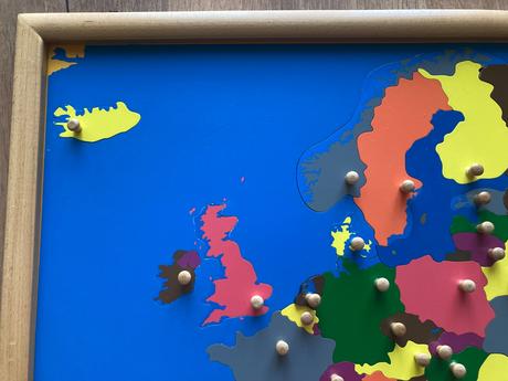 Montessori mapa - skladačka - európa, 