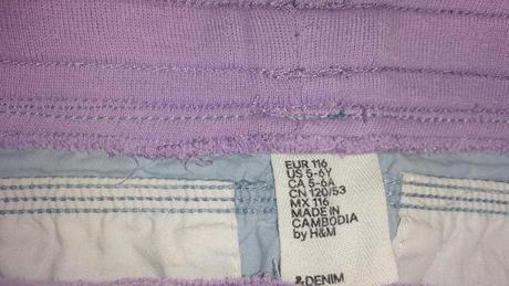 Riflové 3/4 - ové nohavice, h&m,116