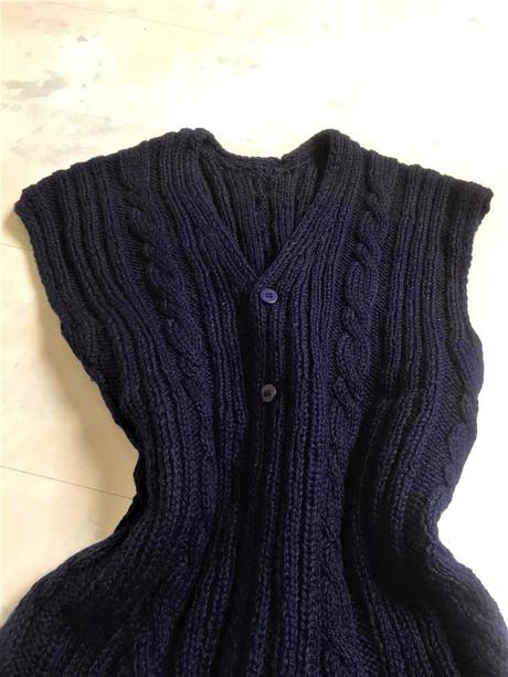 Teplá vlnená vesta, xl