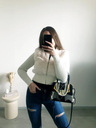 Mikina s kožušinou s, bershka,s