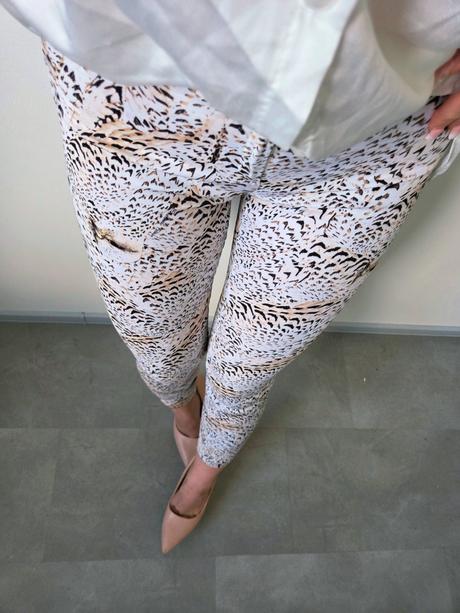 Elisabetta franchi vzorované nohavice xs/s, xs