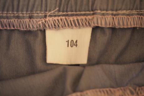 Dievčenské letné nohavice, 104