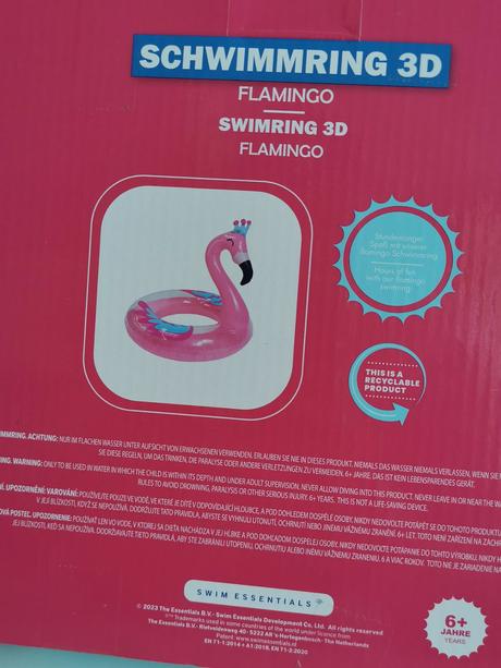 Koleso na plávanie plameniak,