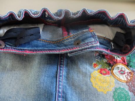 Riflová sukňa desigual 128, desigual,128