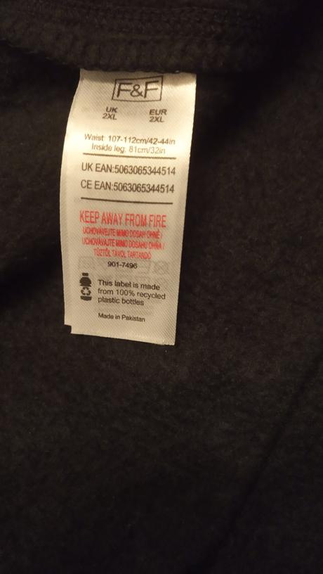 Cierne teplaky xxl f&f, f&f,xxl
