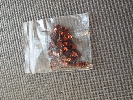 Medené náušnice trblietky,