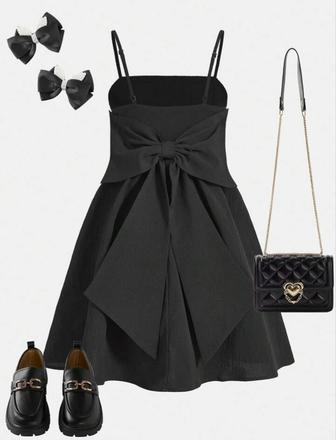 Šaty s mašľou vzadu shein, 128