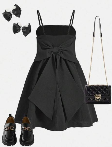 Šaty s mašľou vzadu shein, 128