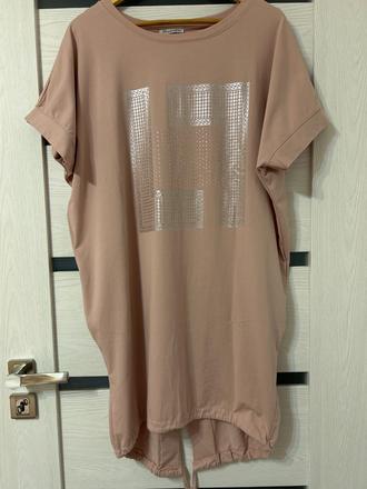 Tričkové šaty s vreckami uni, 