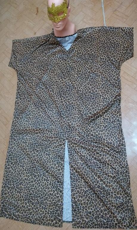 2-dielny kostým tigrica maxi, šaty a škraboška 4xl,