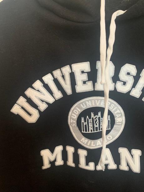 Čierna basic mikina cez hlavu s kapucnou xs, xs