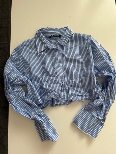 Zara crop košeľa m, zara,m
