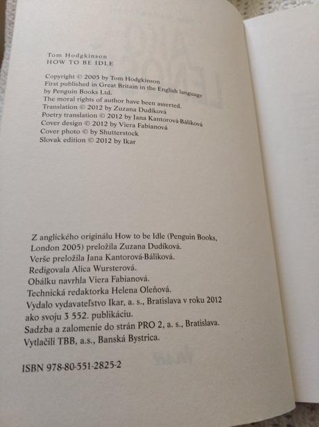 Ako leňošiť - tom hodgkinson,