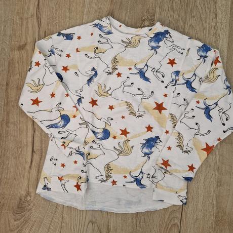 Mikina zara biela potlač jednorožca, zara,128