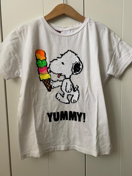 Flitrovane tričko, zara,128