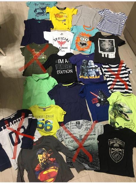 16ks-balik triciek s kratkym rukavom 3-6 rokov, 104–116