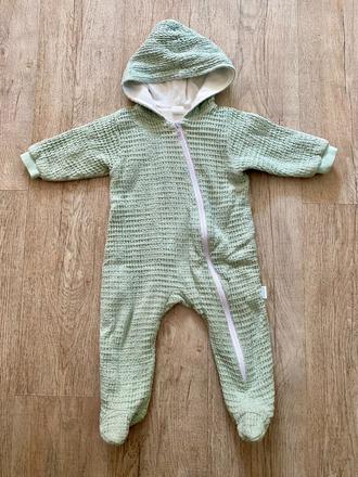 Mušelínový overal s kapucňou veľ. 80, new baby,80