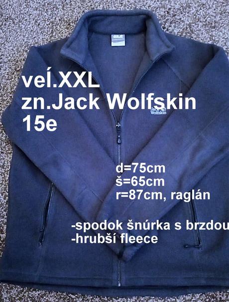 Pánska teplá mikina, veĺ.xxl, zn. jachwolfskind, wolf,xxl