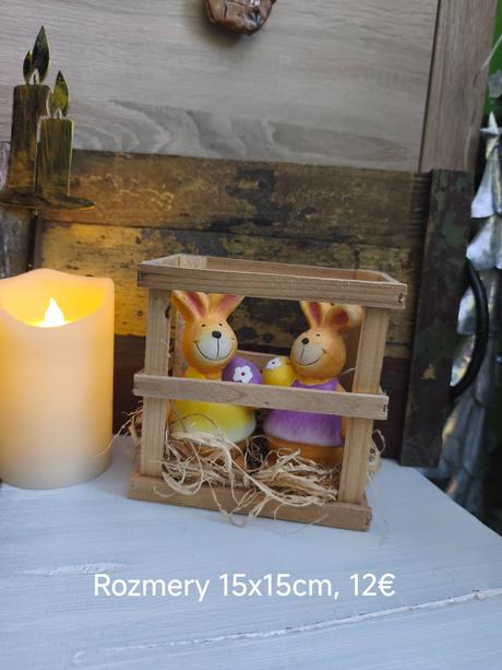 Krásna dekorácia zajkovia,