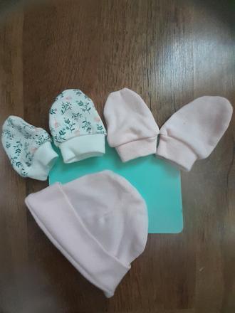 Supravicka pre babatko-set rukavicky, ciapocka, 62