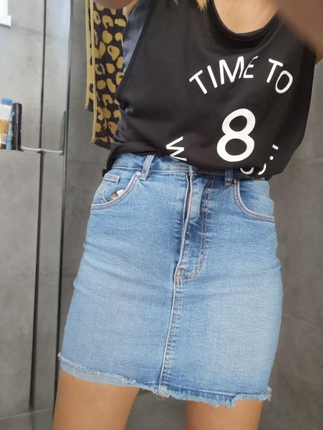 Mini sukňa riflová, zara,xs