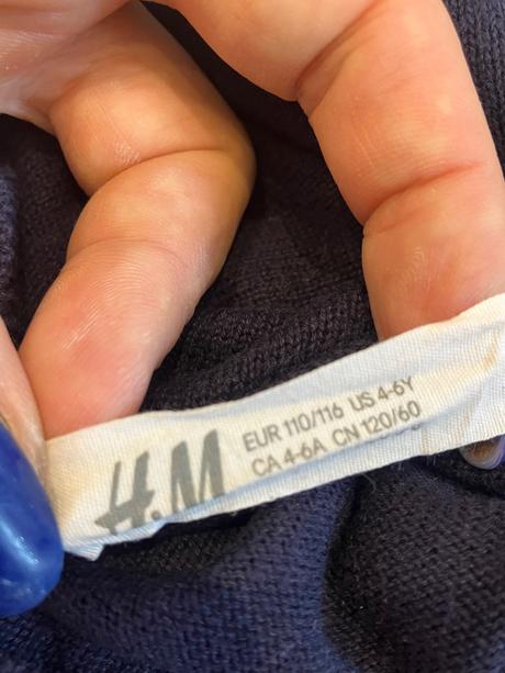 Dievčenský sveter dúha h&m (110-116), h&m,110