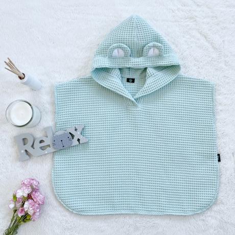 Detské pončo (osuška) s kapucňou a uškami,