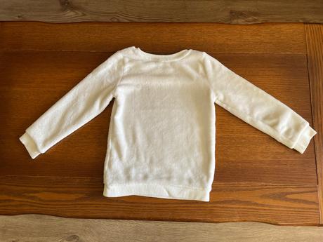 Teplá chlpatá mikina so zvieratkami 110/116, h&m,110