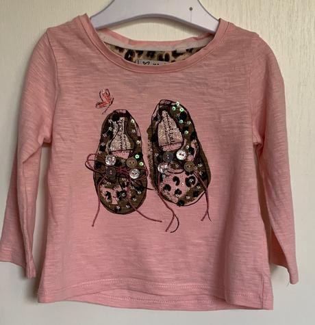 Next ružové tričko s topánkami, next,68