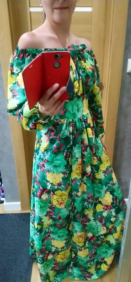 Krásne letné maxi šaty, s