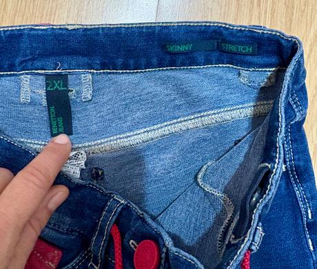 Rifľové legíny benetton 11/12r, benetton,152