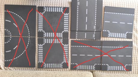 Lego podložky - cesty, 