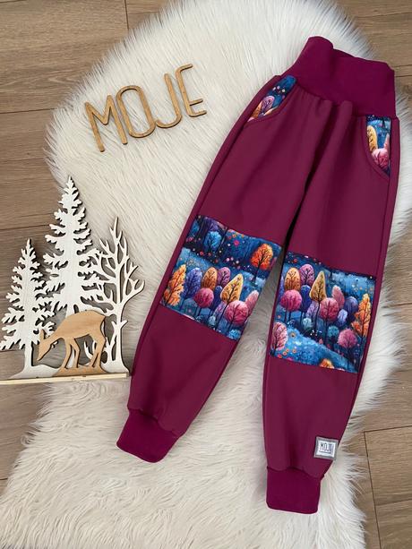 Softshellove nohavice, 92 - 128