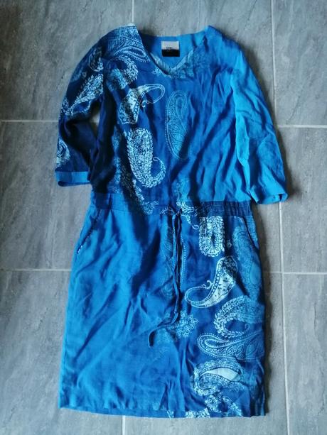 Modré ľahké šaty jones, v36, 36