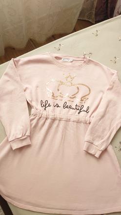 Terranova krásne bavlnené mikinové šaty, terranova,134