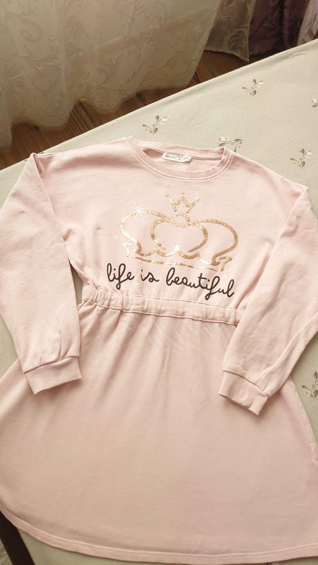 Terranova krásne bavlnené mikinové šaty, terranova,134