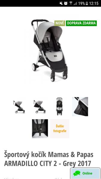 Čo hovoríte na kočík Mamas and Papas?