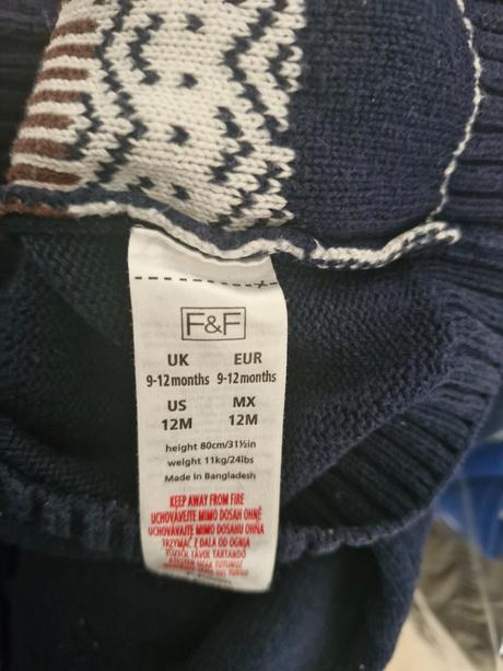 Vianočný sveter, f&f,80