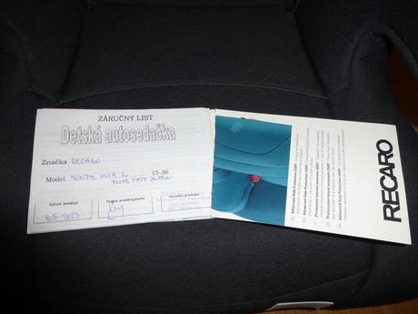 Autosedačka, recaro