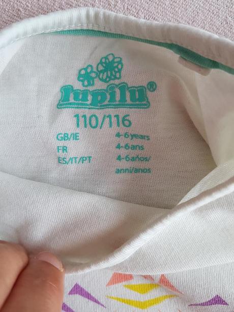 Tričko s krátkym rukávom č.110/116, lupilu,110